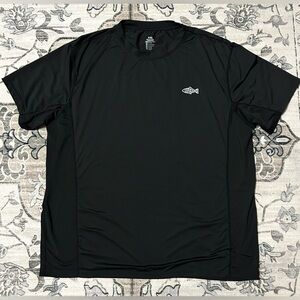 Riverruns UPF 50 Fishing Shirt Mens XXL Black Outdoor Performance Short Sleeve